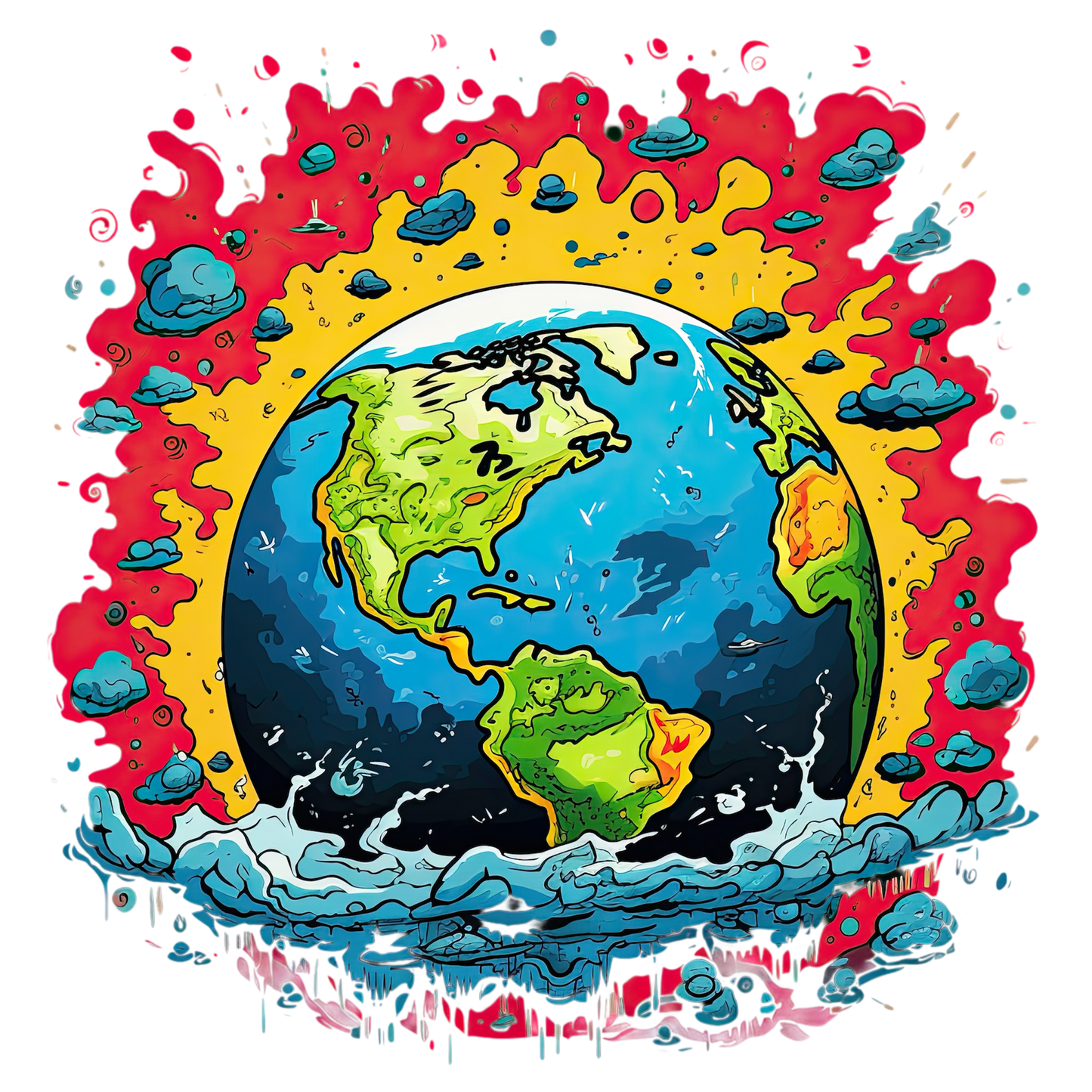 T-Shirt (White) for Global Warming