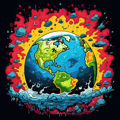 T-Shirt (Black) for Global Warming